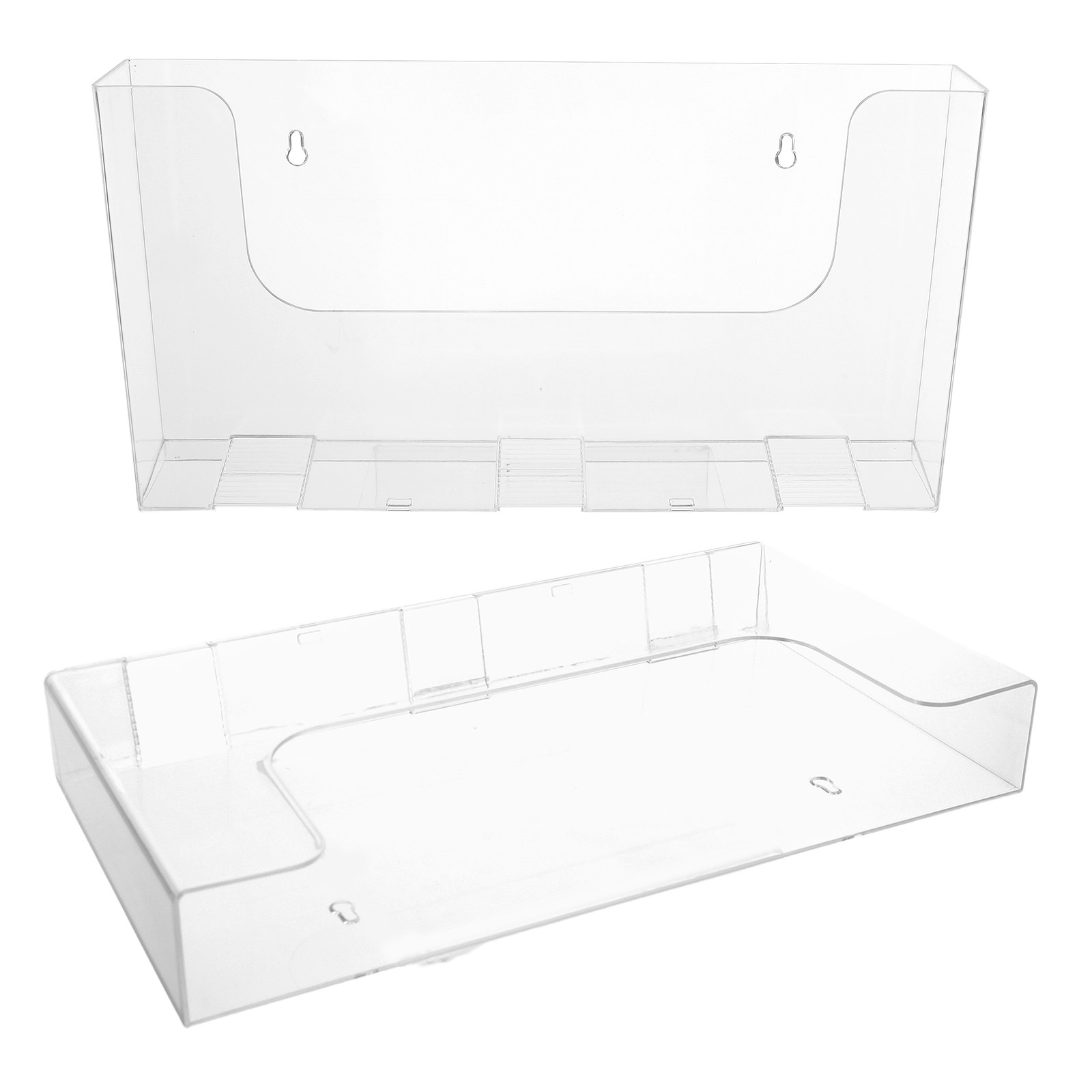 Magazine Holder Rack - 2Pcs Wall Mounted File Holders Acrylic