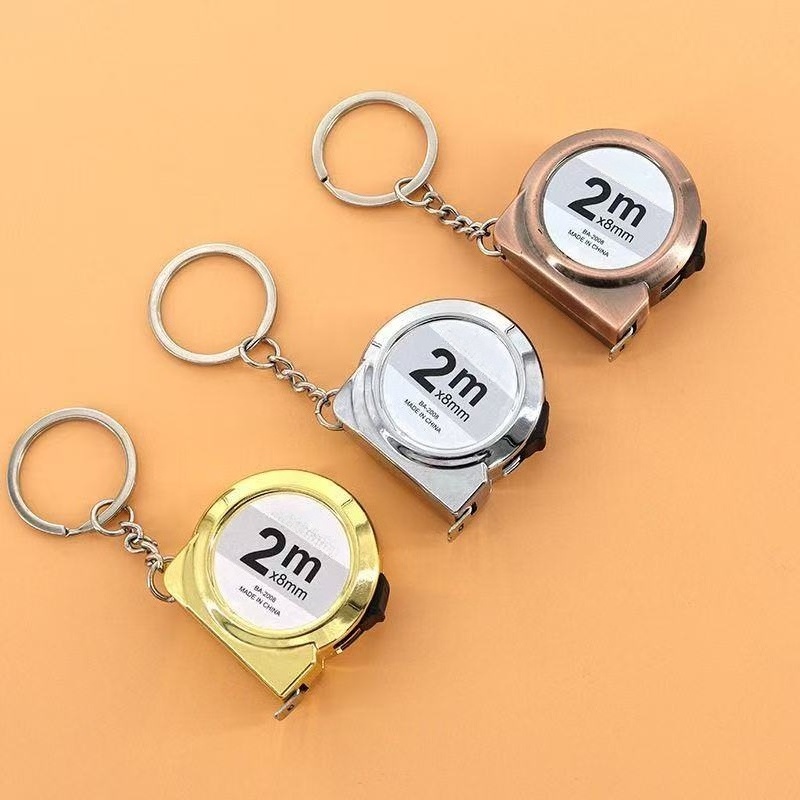 Tape Dispenser Weighted - 2-10pcs Portable Mini Tape Measure2m Long